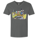 T-Shirts Heavy Metal / X-Small Duck Tails Men's Premium V-Neck