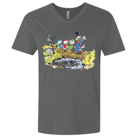 T-Shirts Heavy Metal / X-Small Duck Tails Men's Premium V-Neck