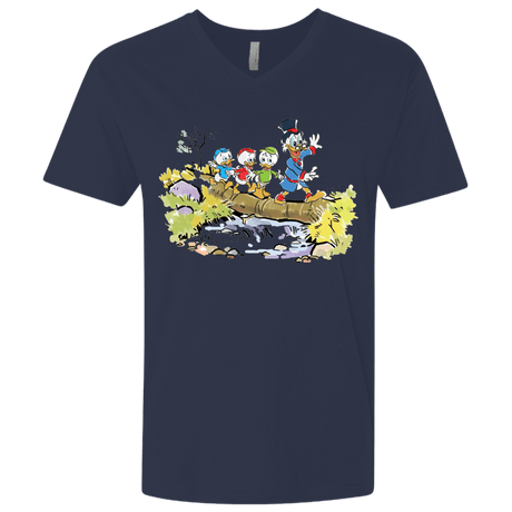 T-Shirts Midnight Navy / X-Small Duck Tails Men's Premium V-Neck