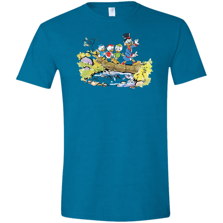 T-Shirts Antique Sapphire / S Duck Tails Men's Semi-Fitted Softstyle