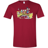 T-Shirts Cardinal Red / S Duck Tails Men's Semi-Fitted Softstyle