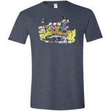 T-Shirts Heather Navy / S Duck Tails Men's Semi-Fitted Softstyle