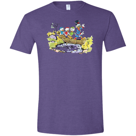 T-Shirts Heather Purple / S Duck Tails Men's Semi-Fitted Softstyle