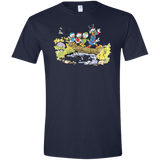 T-Shirts Navy / X-Small Duck Tails Men's Semi-Fitted Softstyle
