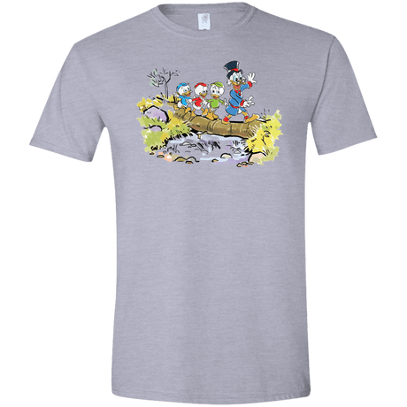 T-Shirts Sport Grey / X-Small Duck Tails Men's Semi-Fitted Softstyle