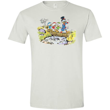 T-Shirts White / X-Small Duck Tails Men's Semi-Fitted Softstyle