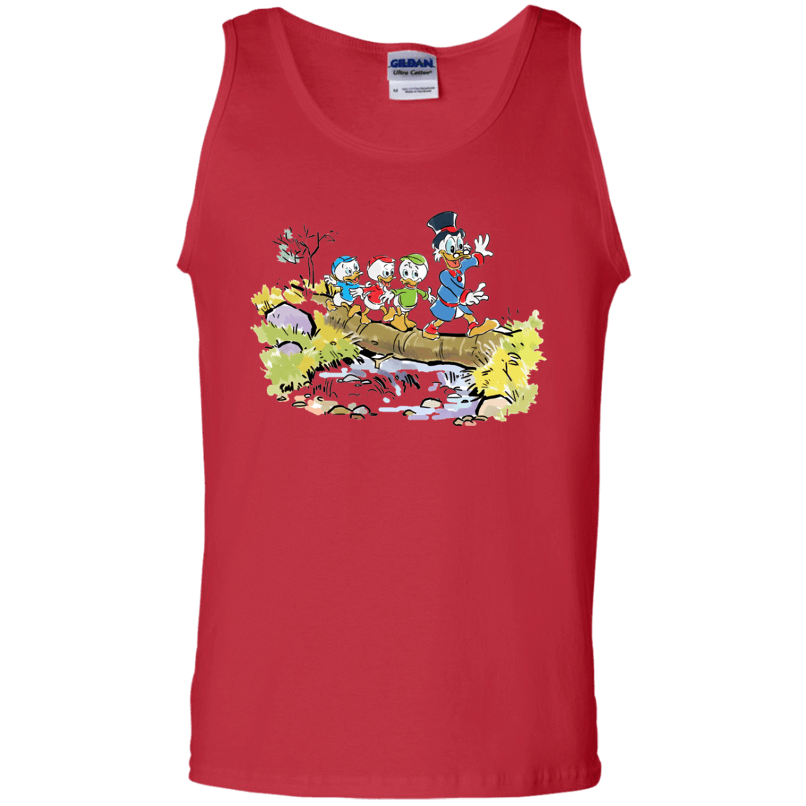 T-Shirts Red / S Duck Tails Men's Tank Top