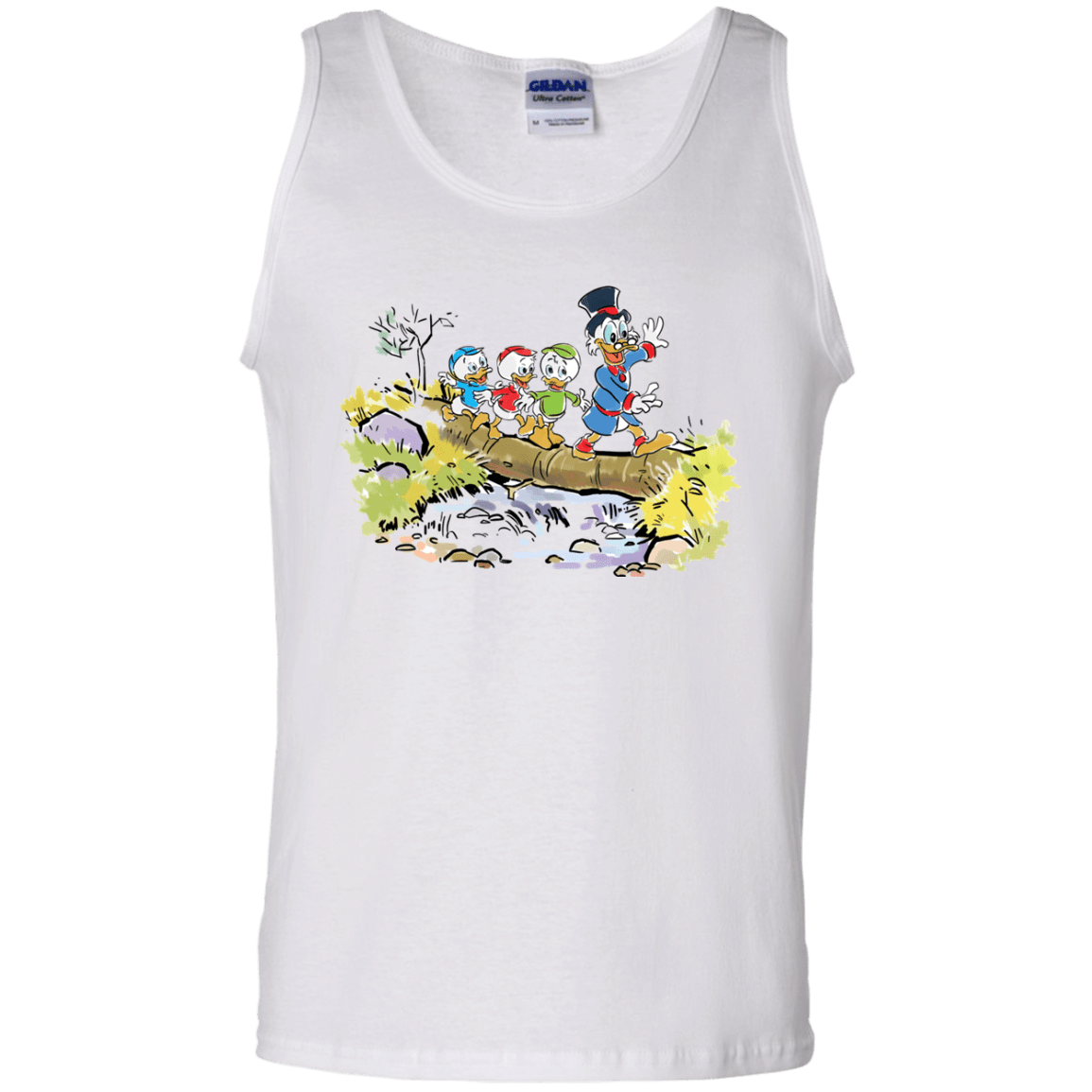 T-Shirts White / S Duck Tails Men's Tank Top