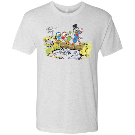 T-Shirts Heather White / S Duck Tails Men's Triblend T-Shirt