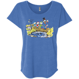 T-Shirts Vintage Royal / X-Small Duck Tails Triblend Dolman Sleeve