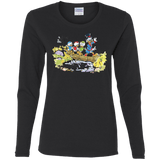 T-Shirts Black / S Duck Tails Women's Long Sleeve T-Shirt