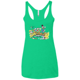 T-Shirts Envy / X-Small Duck Tails Women's Triblend Racerback Tank