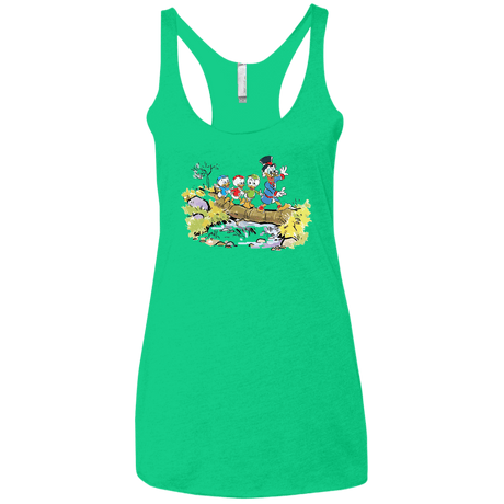 T-Shirts Envy / X-Small Duck Tails Women's Triblend Racerback Tank