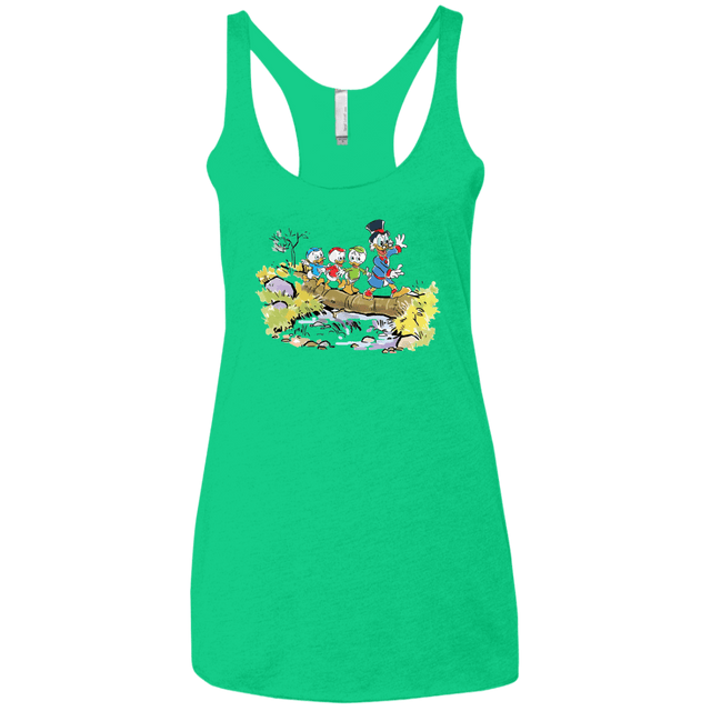 T-Shirts Envy / X-Small Duck Tails Women's Triblend Racerback Tank