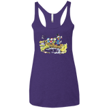 T-Shirts Purple Rush / X-Small Duck Tails Women's Triblend Racerback Tank