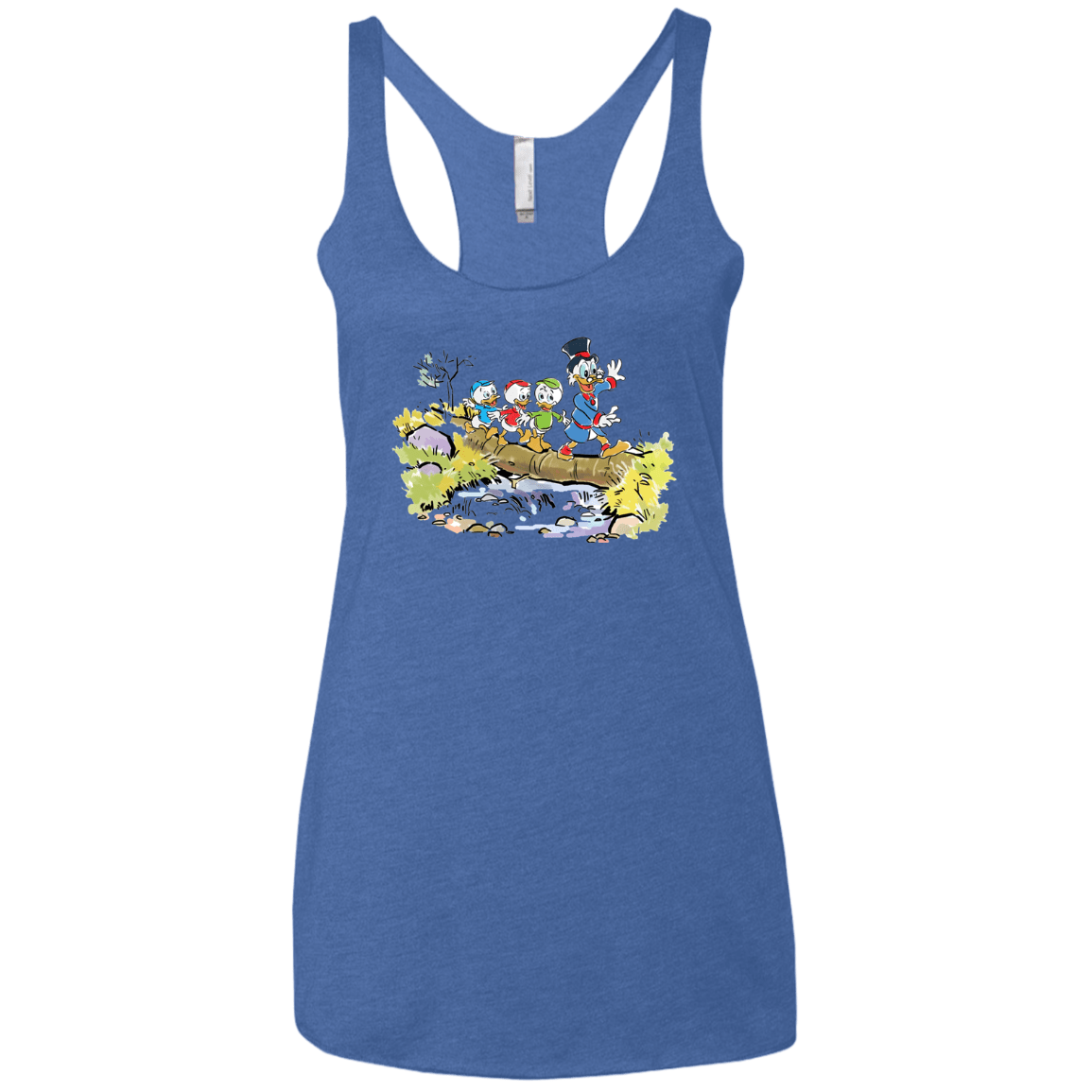 T-Shirts Vintage Royal / X-Small Duck Tails Women's Triblend Racerback Tank
