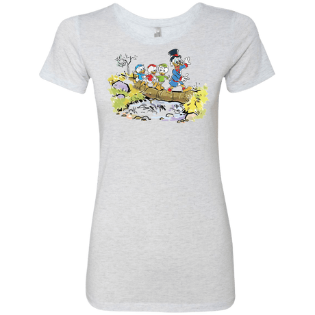 T-Shirts Heather White / S Duck Tails Women's Triblend T-Shirt