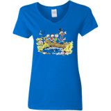 T-Shirts Royal / S Duck Tails Women's V-Neck T-Shirt