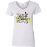 T-Shirts White / S Duck Tails Women's V-Neck T-Shirt