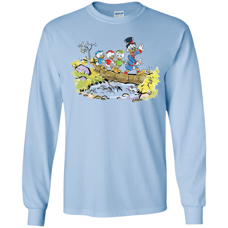 T-Shirts Light Blue / YS Duck Tails Youth Long Sleeve T-Shirt