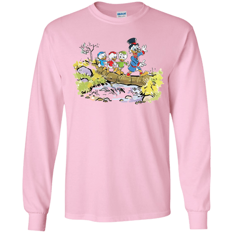 T-Shirts Light Pink / YS Duck Tails Youth Long Sleeve T-Shirt