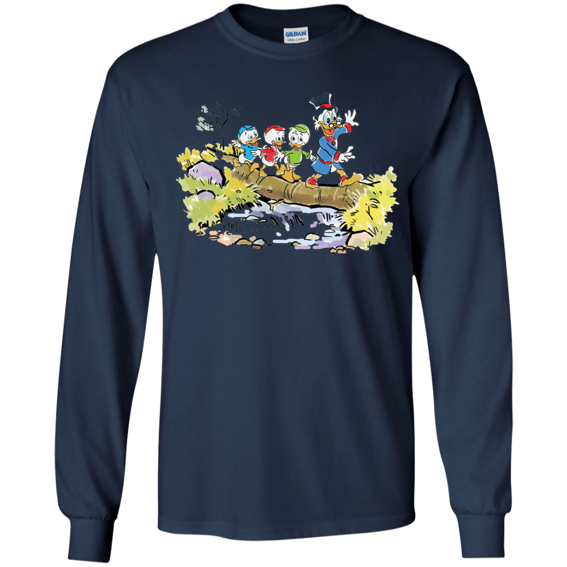 T-Shirts Navy / YS Duck Tails Youth Long Sleeve T-Shirt