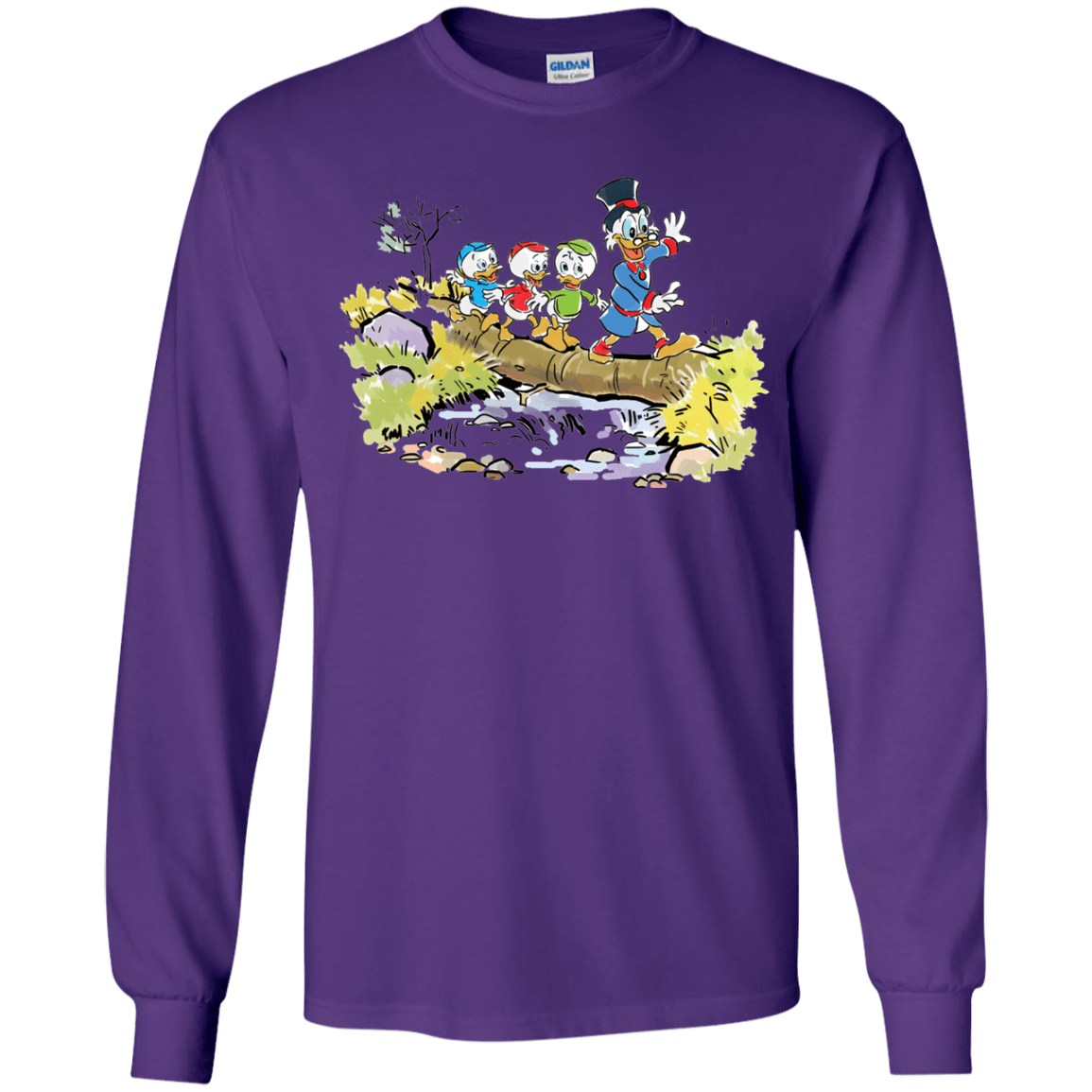 T-Shirts Purple / YS Duck Tails Youth Long Sleeve T-Shirt