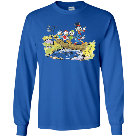 T-Shirts Royal / YS Duck Tails Youth Long Sleeve T-Shirt