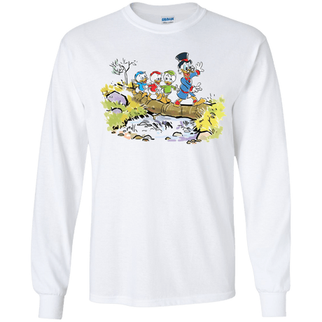 T-Shirts White / YS Duck Tails Youth Long Sleeve T-Shirt