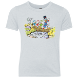 T-Shirts Heather White / YXS Duck Tails Youth Triblend T-Shirt
