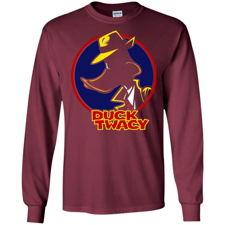 T-Shirts Maroon / S Duck Twacy Men's Long Sleeve T-Shirt