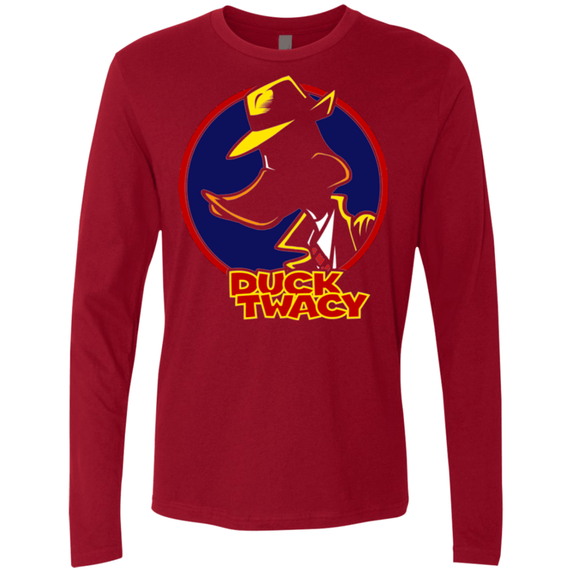 T-Shirts Cardinal / S Duck Twacy Men's Premium Long Sleeve