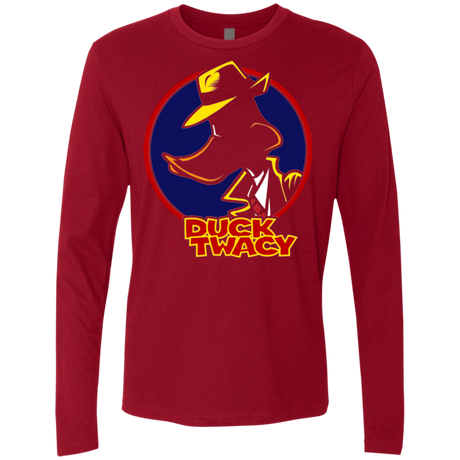 T-Shirts Cardinal / S Duck Twacy Men's Premium Long Sleeve