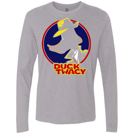 T-Shirts Heather Grey / S Duck Twacy Men's Premium Long Sleeve