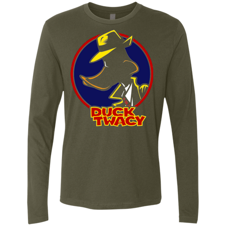 T-Shirts Military Green / S Duck Twacy Men's Premium Long Sleeve