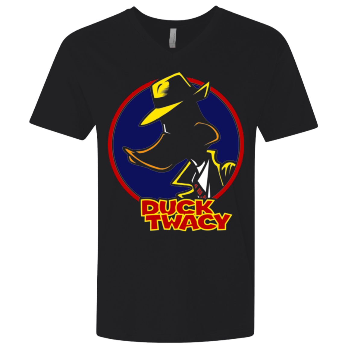 T-Shirts Black / X-Small Duck Twacy Men's Premium V-Neck