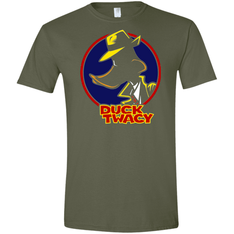 T-Shirts Military Green / S Duck Twacy Men's Semi-Fitted Softstyle