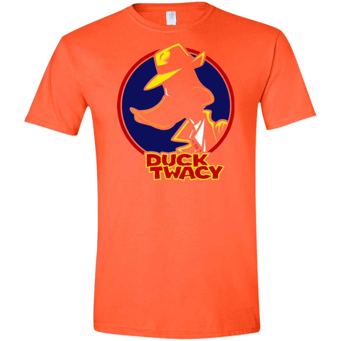 T-Shirts Orange / S Duck Twacy Men's Semi-Fitted Softstyle