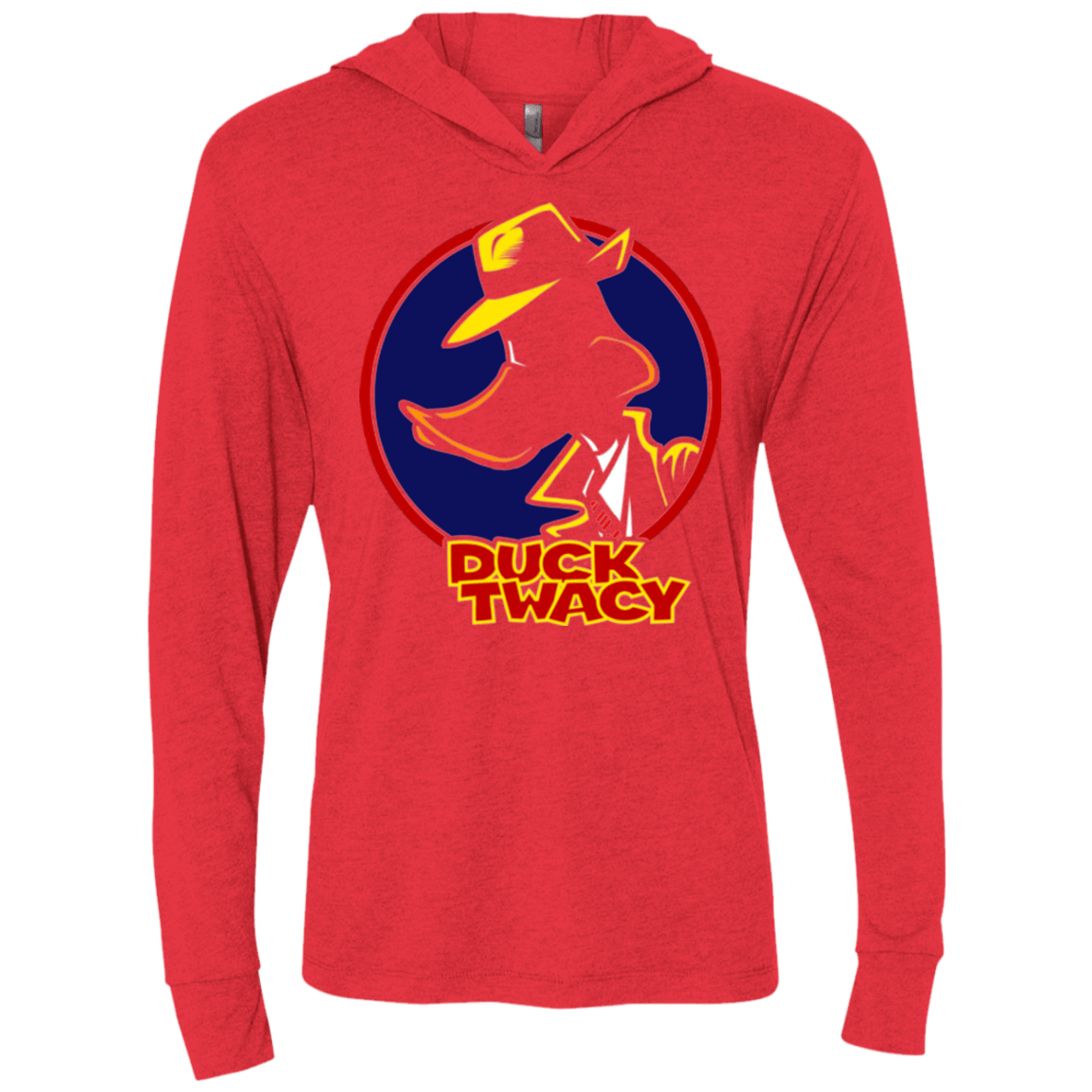 T-Shirts Vintage Red / X-Small Duck Twacy Triblend Long Sleeve Hoodie Tee