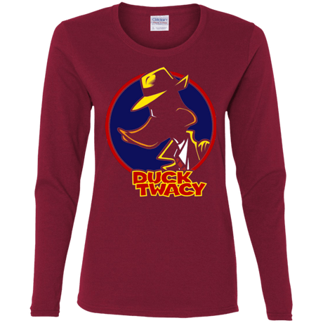 T-Shirts Cardinal / S Duck Twacy Women's Long Sleeve T-Shirt