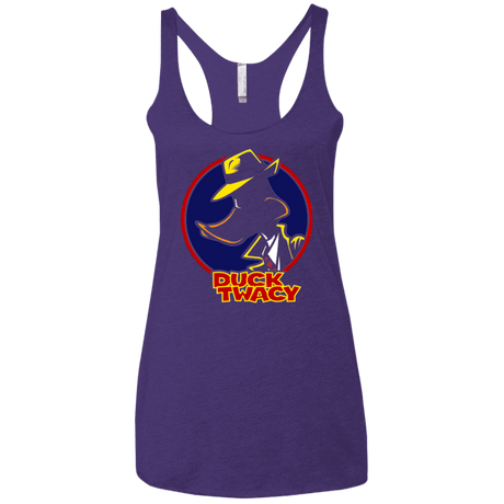 T-Shirts Purple Rush / X-Small Duck Twacy Women's Triblend Racerback Tank