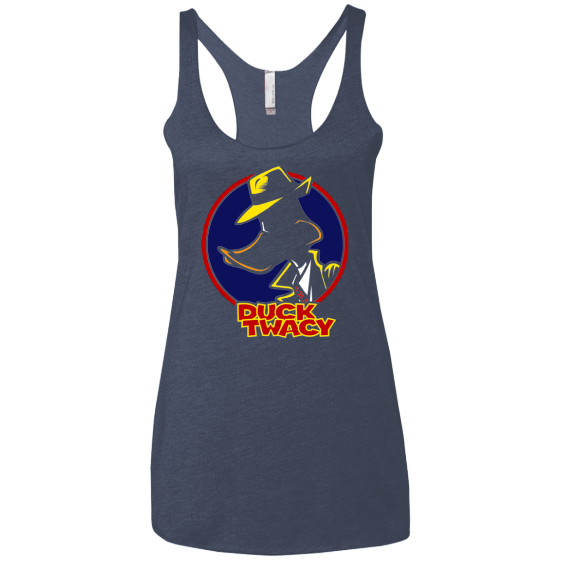 T-Shirts Vintage Navy / X-Small Duck Twacy Women's Triblend Racerback Tank