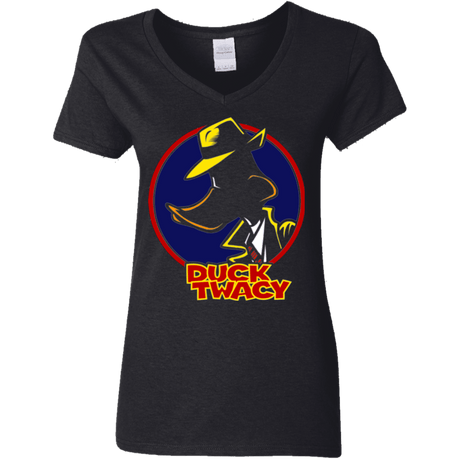 T-Shirts Black / S Duck Twacy Women's V-Neck T-Shirt