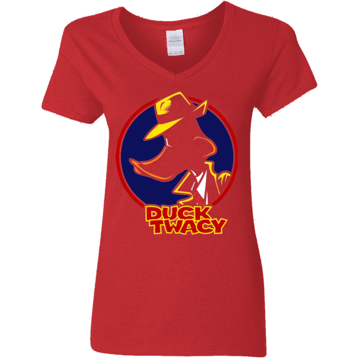 T-Shirts Red / S Duck Twacy Women's V-Neck T-Shirt