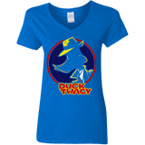 T-Shirts Royal / S Duck Twacy Women's V-Neck T-Shirt