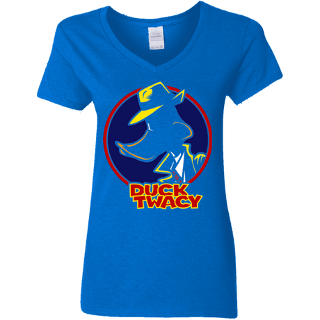 T-Shirts Royal / S Duck Twacy Women's V-Neck T-Shirt