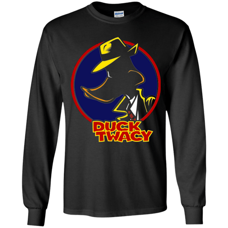 T-Shirts Black / YS Duck Twacy Youth Long Sleeve T-Shirt