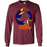 T-Shirts Maroon / YS Duck Twacy Youth Long Sleeve T-Shirt
