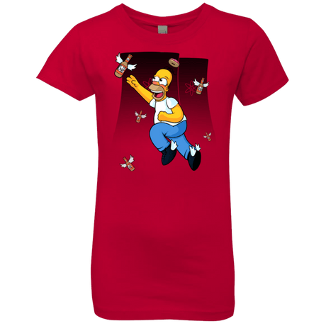 T-Shirts Red / YXS Duff Gives Wings Girls Premium T-Shirt