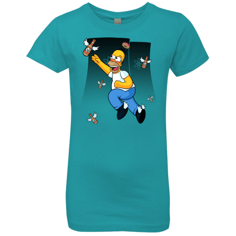 T-Shirts Tahiti Blue / YXS Duff Gives Wings Girls Premium T-Shirt